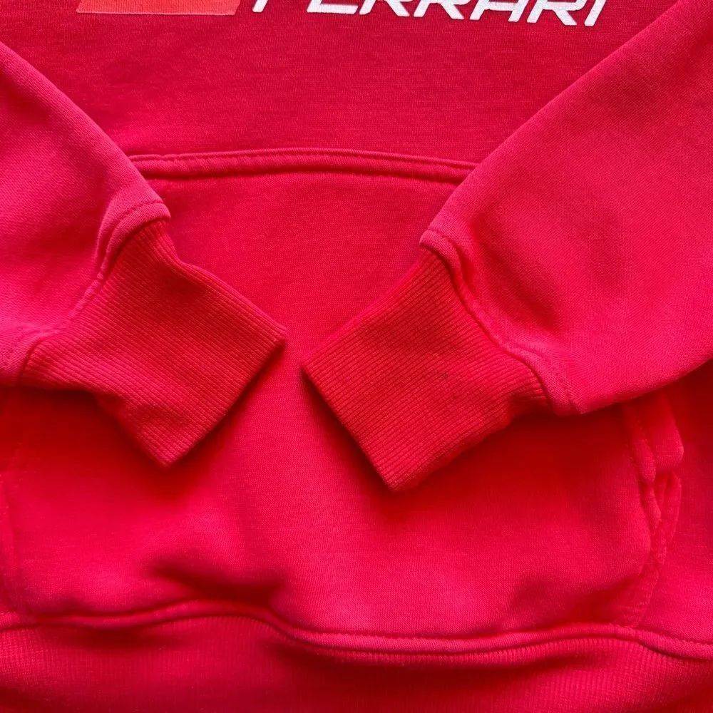 Scuderia Ferrari Official Youth Hoodie Logo Red SZ M #2479